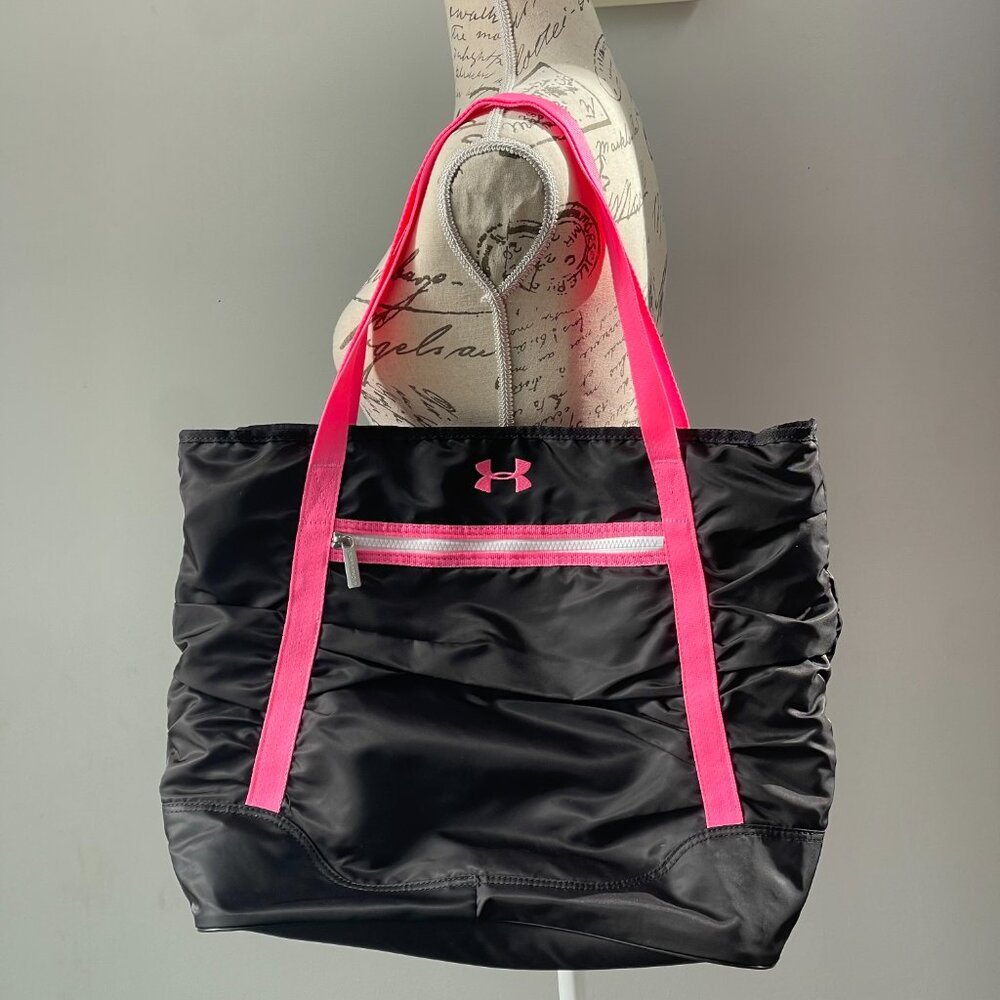 Bag gym/school/travel/beach pink and black Under Armour